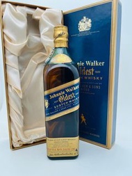 80’s Johnnie Walker oldest scotch whisky 750ml   約翰走路 早期藍牌威士忌