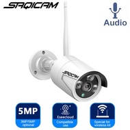 Saqicam Wireless CCTV Camera Use for WiFi NVR Kit 3MP 5MP HD Resolution WiFi Camera Audio Wireless N