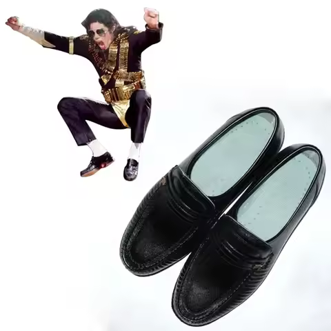 Deluxe Michael Jackson Billie Jean Cosplay Shoes Michael Jackson Performance Modern Dance Cosplay Sh