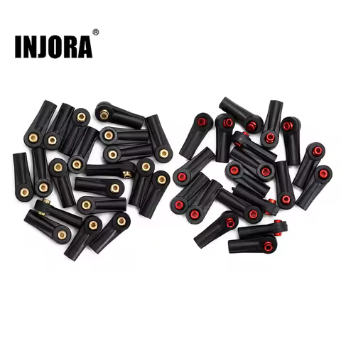 INJORA 20PCS M2 Plastic Rod Ends Link Balls For 1/24 RC Crawler Car Axial SCX24 AX24