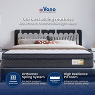 Vono Cozy Mattress (Tilam Vono) | 10 years Warranty | Orthomax Spring - King/Queen/Super SIngle/Sing