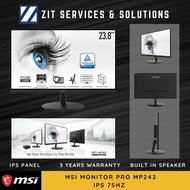 MSI PRO MP242 Gaming Business Monitor 24" 75hz IPS FHD