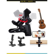 Guitar Head Phone Holder Adjustable Angle Cell Phone Stand Clamp Multifunctional Guitar Head Phone M