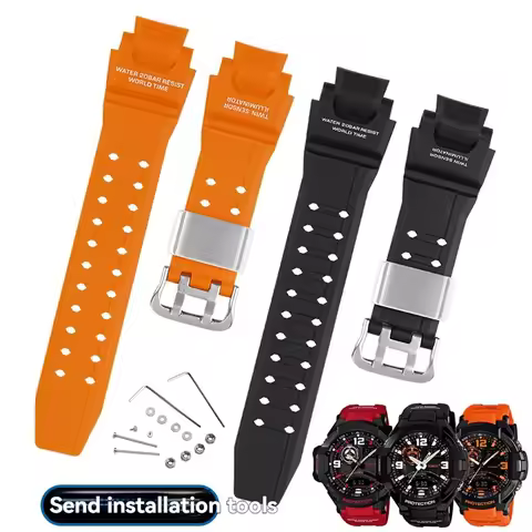 Silicone Rubber Strap for Casio G-SHOCK GA1000 GA1100 GW4000 G1400 GW-A1000/1100 - Watch Band Replac