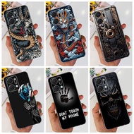 Honor X7a (RKY-LX2) / Honor X7 (CMA-LX2) Fashion Dragon Metal Style Pattern Casing HonorX7a X 7A X7 