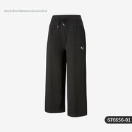 PUMA | กางเกงขายาวผูกเชือกสตรีแบบ Casual ปักลาย สำหรับฤดูร้อน