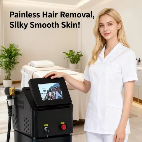 Portable Diode Laser Hair Removal Machine 808 755 1064nm Hair Removal Machine For Salon Suitable For