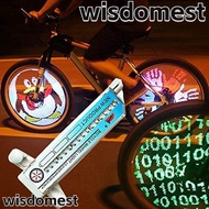 WISDOMEST Bike Wheel Signal Light 32 Pattern MTB Flash Bicycle Wheelchair Lamp