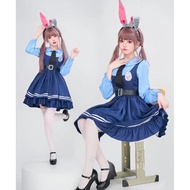 Zootopia Judy Hopps Rabbit Cosplay Costume for Halloween