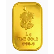 Poh Kong 1g Gold Bar Bunga Raya Series 宝光金牌