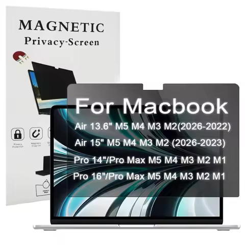 2026 For Macbook Air 13.6 M5 M4 M3 M2 2022-2026 Monitor Privacy Screen Protector,For Macbook Pro 14/