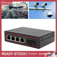 henye Yunseity Industrial Ethernet Switch  4 Port 10 100M Gigabit SFP Optical with Auto Negotiation 