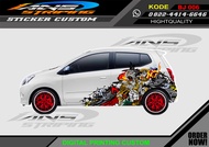 VARIASI MOBIL HONDA JAZZ / STIKER MOBIL BRIO AVANZA YARIS XENIA / DECAL MOBIL / DECAL STICKER MOBIL
