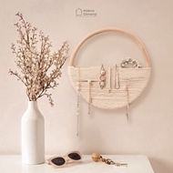 Monochrome wall display rattanRing meaning dimensional wall hoop minimalist wall decoration display 