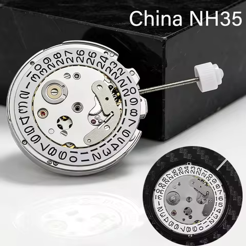 NH35 Movement Automatic Mechanical Movement High Accuracy Date China NH35 Movement Replacement Japan