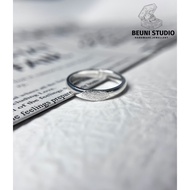 BEUNI HANDMADE PREMIUM 999 SILVER RING ANTIRUST NO ALLERGIC WATER PROOF WITH 999 MARK 999 SILVER