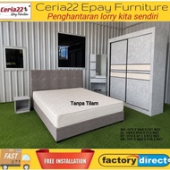 *[SIAP PASANG]Bedroom set 5x6.5ft without mattress