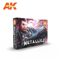 Ak 11608 METALLICS SET - FIGURE BOARDGAME ACRYLIC PAINT