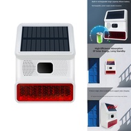 GearForge-Wireless Solar Strobe Alarm Light Sound Flash Outdoor Alarm Siren for 433MHz Wifi GSM Alar
