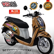 Decal Scoopy Karbu Full Body Stiker Scoopy Karbu Lama Striping Scoopy Karbu Lama Minion