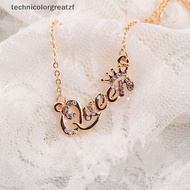 Trgt Letter Nelace Fashion Female Rhinestone Queen Nelace For Women Gift Jewelry Glory