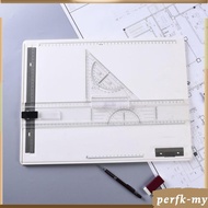 [PerfkMY] Multifunctional Drawing Board Drafting Table A3 Adjustable Angle Drafting Table Sliding Ru