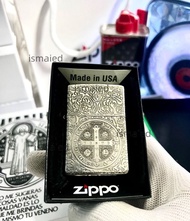 Zippo白銅康斯坦丁精雕打火機