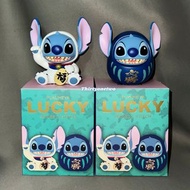 全新未開袋 URDU 史迪仔 Stitch 招財貓 達摩 系列 金幣 開運 招福 必勝 DARUMA Maneki Neko 金色 銀色 銅色 原色 盲盒 福部屋 Disney 迪士尼