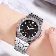 *พร้อมส่ง*ของแท้ 100% GEDI 1203 นาฬิกาแฟชั่น นาฬิกาข้อมือผู้หญิง กันน้ํา สวยหรู สายสแตนเลส Watch