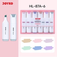Joyko HL-87 6 Highlighter Colored Marker - HL-87B-6 Morandi Color - HL-87A-6 by Radhiant official