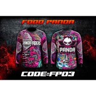 [In stock] 2023 design  FOOD PANDA Full Sublimation Jersey Shirt Long Sleeves FULL SUBLIMATIO 3D Jersey T-Shirt ，Contact the seller for personalized customization of the name