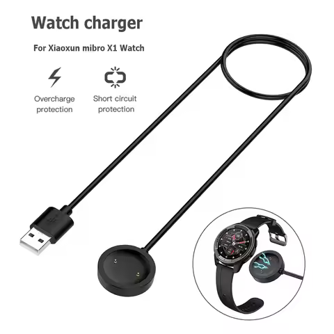 USB Charging Cable for Xiaomi Mibro X1 / Lite / Mibro Color Sport Smart Watch Dock Charger Adapter S