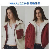 (Pre-order) 韓國WHO.A.U 女裝短款雙面羊羔毛防風外套