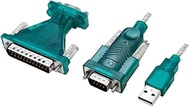 LogiLink UA0042B - USB 2.0 (Type A) to Serial (RS232) Adapter Cable with DB9 to DB25 Adapter for Win