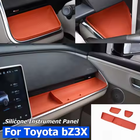 For Toyota bZ3X 2025 2026 Car Instrument Panel Center Console Storage Box Silicone Passenger Tray Ta