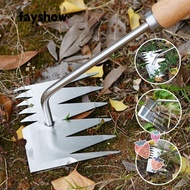 FAY Rake, Stainless Digging Tools Hand Weeder Tool, Home&amp;Garden Handheld Farmland Portable Puller Manual Tool