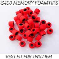 High Quality S400 Memory Foamtips by HillAudio (TWS/IEM)