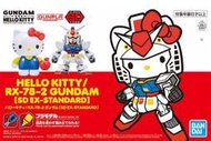 名展模型~凱蒂貓 HELLO KITTY / RX-78-2鋼彈 SDCS 鋼彈凱蒂貓,5058924不挑盒況