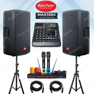 PAKET BARETONE 15 INCH MAX15RC / BARETONE AKTIF MAX 15RC KOMPLIT