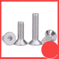 DIN7991 Flat Head Screw 304 Stainless Steel Hexagon Countersunk Head Screw Hexagon Screw Bolt Machin
