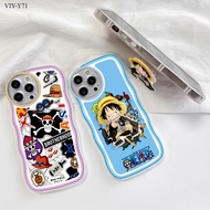 【Free Holder】 VIVO Y81 Y81i Y85 Y71 Y71i Y91 Y95 Y72 Y52 Y75 Y55 Y76 Y77 5G For Phone Case Hard Casing Anime Luffy Full Cover Shockproof Cases