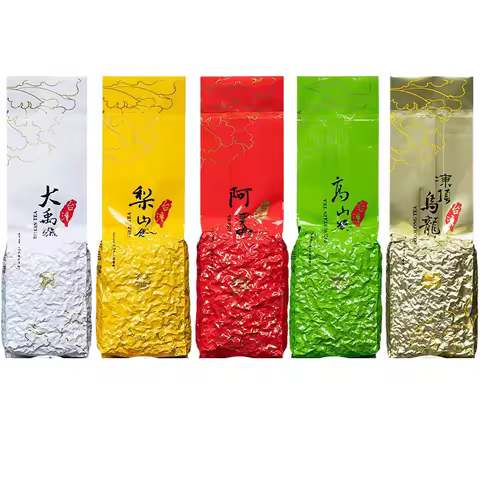 Hot Sale Oolong Teabag Colorful Aluminum Foil Bag Can Be Custom Word DongDing Oolong ALiShan GaoShan
