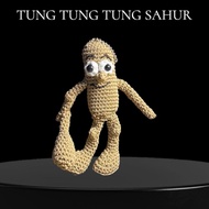 GANTUNGAN Tung Tung Sahur Keychain Crochet Anomali Tung Sahur Keychain
