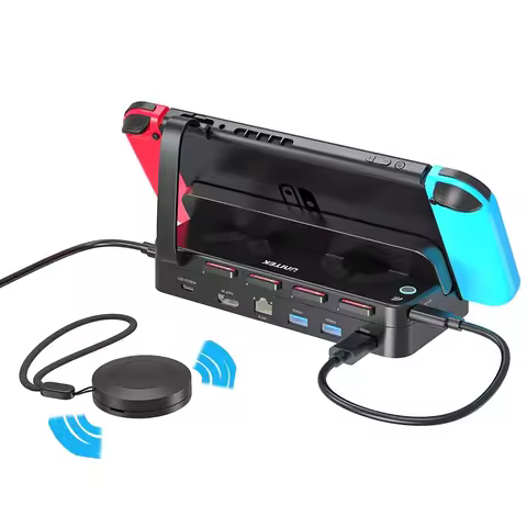 G1002G Switch Docking Station with 4K HDMI Gigabit Ethernet USB HUB PD100W Charging 4-in-1 Game Card