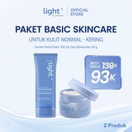 PAKET 2 pcs - Light+ by Wardah Low pH Nano Niacinamide Low Molecular Hyaluronic Gentle Face Wash 100