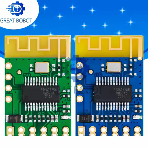 BLE 5.2 Stereo Audio Transceiver Module - Dual-Channel Line/Speaker Output with Auto-Sleep Mode for 