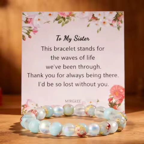 1pc Sisters Jewelry Bracelet - with Message Card, Gratitude for Her Company, Gift To Celebrate Siste