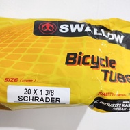 SWALLOW BICYCLE INNER TYRE 20 PLUS 451 OR 22 INCH 20x1 3/8 OR 20 x 1 3/8 SCHARADER AV MOTORCYCLE VAL