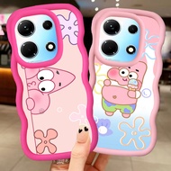 MERAH Z-37 SpongeBob cartoon Red Black Pink Case Casing for Infinix Smart Zero 30 Note 7 Plus 5G