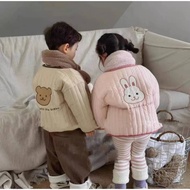 |B38 B38|Cute Bear And Bunny Double-Sided Coat+Free Scarf Coat Extremely Cold Baby Winter Win